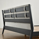 Meubles fédéraux Nordic Ash Lit en bois massif Médiéval Style Chambre Médie Noire 1,8 mètres Grand lit Soft Double Bed BP6624 Night Ash Ash Solid Wood Lit 1,5 mètres