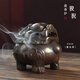 Auspicious beast Suanni plate incense burner alloy antique furnace indoor incense burner home decoration creative ornaments craft gifts antique style Suanni plate incense burner