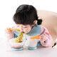 Supor Baby Bowl und Löffel Set Baby Mahlzeit ergänzende Schüssel Kindergeschirr tragbare Anti-Fall- und Anti-Scenen-Saugbecher-Schüssel rot [Single Bowl]