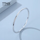 TTMIX platinum bracelet pt950 women's glossy plain ring platinum round bracelet as a gift for your girlfriend 56mm weight 7.74g 2.4mm thick