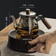 Mud teapot tea water separation glass teapot high borosilicate large capacity thickened heat-resistant kettle office tea drinking men