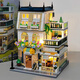 Zhegao Family Qifu Building Blocs 2025 New Girl Series Assemblé Villa House Compatible avec LEGO Building Blocs Hotel Hotel Castle Girls Toys Double Floor - Wangwang Villa + Lighting [1048 Grains]