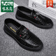 Woodpecker Official Wenzhou Genuine Leather printemps nouveaux chaussures masculines de style coréen de style coréen.