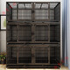 Yuhualuo dog cage, rabbit cage, breeding cage, pigeon cage, large special family breeding cage, three-layer breeding cage, cat cage, white, three-layer 156*77*195cm partition
