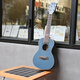 Andrew (ANDREW) ADL ukulele beginner entry-level student 23-inch ukulele children's veneer small guitar blue 23-inch full peach blossom core blue lover + gift bag +
