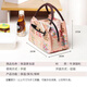 Women's Mommy Handbag Western Style Handbag Small Bag Canvas Waterproof Lunch Box Women's Bag Lunch Box Cloth Bag for Work Three Zippers-Green Rabbit