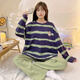 
Yalu pajamas women's 2025 new spring and autumn integrated cartoon long sleeve chest pad large size home clothing set 15567 women without breast pad M women (suggested weight 80100 Jin [Jin equals 0.5 kg])