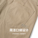 
Mark Waffe [Khmer comfort] casual shorts men's 25 summer loose breathable letter embroidery commuter versatile casual pinch pants 701 khaki L