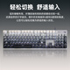罗技（Logitech）K845机械键盘 有线键盘 办公电脑打字键盘  电竞游戏发光全尺寸个性化定制键帽 罗技K845茶轴 晨曦灰