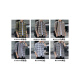 Camisa informal a cuadros Camisa de manga larga de primavera y otoño de la primavera y otoño de la colcha coreana retro de verano delgada de verano k12109 verde (con lana m 90-110jin [Jin iguala 0.5 kg]