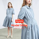 
Fisher-Price (Fisher-Price) American Fisher maternity dress spring and summer new style dress pure cotton breastfeeding clothes fashionable maternity dress women fashionable summer dress cloud blue dress M[100-120Jin[Jin equals 0.5 kg] suitable for wearing]