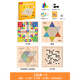 Little Wandou Flying Chess Children's Edition Checkers Gozi Chess Elementary School Student Multifunctional Chess Board Five-in-One Chess Set Educational Toys
