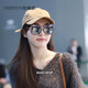 HORIEN (HORIEN) sunglasses for women sun protection myopia sunglasses large face to make driving driving mirror N6621 N16P mercury film (same as Tang Yan)