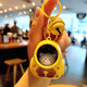 Cute bear keychain couple bag pendant internet celebrity atmosphere light keychain claw machine gift couple