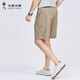 Bailando con el lobo [lleno de estampados] pantalones cortos casuales 2025 Summer New puro algodón estirado de algodón pantalones juveniles 4019 caki 701 31