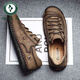 Zapatos para hombres de carpintería de carpintería 2024 Zapatos de algodón hechos a mano de otoño e invierno de cuero genuino al aire libre Suele de trabajo informal zapatos de cuero de desgaste, anti-congelado y cálido 9926 Negro 39