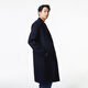 杰克·琼斯（JACK&JONES）男装羊毛大衣男春秋商务中长款毛呢外套男士高端双面大衣 E37墨蓝 S 170