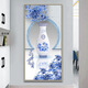 
Miaobei self-adhesive mural entrance entrance decoration painting Chinese living room entrance stickers corridor vertical background wallpaper wardrobe door 671-Golden Avenue Super large: 120cm*240cm