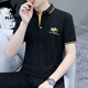 
Playboy (PLAYBOY) short-sleeved T-shirt for men's trendy brand embroidered collar Paul fashionable versatile thin lapel solid color POLO shirt White SK5012 3XL Weight 160-180
