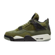 
NIKE Nike AirJordan4AJ4 Green Men's and Women's Retro Mid-top Basketball Shoes FB9927-200 Official Flagship FB9928-200 Green GS 36