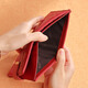 WILLIAMPOLO Emperor Paul Wallet Women's Card Bag Women's Lambskin Long Ultra-Thin Multi-Card Card Bag Diamond Business Card Clip Bag Black