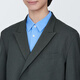 Muji (Muji) Herrenstrecke Doppelbrustjacke Herrenjacke Frühling und Herbststil Herrenanzug kleiner Anzug ad0v9a4s dunkelgrauer XL (180/104a)