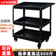 LESHARE tool cart trolley 3-layer multi-functional repair shop mobile parts rack with universal wheels B-T3