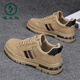 Spechtsarbeitsschutz Schuhe für Männer 2025 Neue Sommer atmungsaktiven Sport- und Freizeitarbeit Schuhe Leder Non-Slip Martin Schuhe für Männer Khaki [offizielle Version] 40