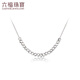 Lukfook Jewelry Platinum 950 Bungee Beads Platinum Necklace Set Price G07TBPN0014 3.93 grams (including labor cost 401 yuan)