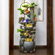 Nuevo piso a gran escala de estilo chino Rockery Flowing Fuente Adornos Sala de estar Feng Shui Circulación de agua Decoración de paisajes de agua 9929 Pequeña altura 110 cm