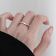 Qi Xiaomi Pure S999 Pure Silver Mobius Ring Women's Index Finger Ring Women's Open Ring Birthday Gift for Girlfriend Ring + Exquisite Gift Box