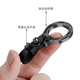 
Yudi Yuqi Bixiang Qingfu Car Key Chain Men's Car Lanyard Simple Key Chain Anti-lost Key Rope Rope Cow Gun Gray Cuckoo - Black