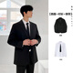 Lieyan suit suit, formal wear for male college students, full set of graduation defense casual interview suit, high school student small suit, belt + suit + shirt + trousers + tie, five pieces 2XL 130~145Jin Jin is equal to 0.5 kg