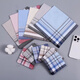 East World Classic Ancient Style Menk's's Maskerchief Cotton Maskerchief Sweat-Absorbing Retro Sentimental Couleur masculine Scarpe carrée Mandkerchief de coton Sweetchief Scarf Scarf Scarpe [3 packs] Bleu 40 * 40cm