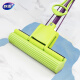 Miaojie mop sponges, a total of 2 collodion heads, lazy people, hand-free, water-absorbent collodion floor mop, household mopping