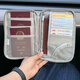 Sac de rangement de passeport chaud et sec, boîtier de protection de certificat d'embarquement de bagage à main, voyage à l'étranger, voyages familiaux, carte de changement, sac de passeport, sac de passeport - Galaxy Gray Small, adapté à 12 personnes