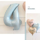 
Very happy birthday party digital balloon scene layout large-size photo props for boys, girls and children aged one year old retro blue love combination-digit 2