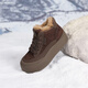Daphne Snow Boots Women's Winter Plus Fleece 2024 Nuevo código de algodón de algodón de algodón engrosado de botas cortas sin deslizamiento noros