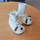 Jingqi (JOYNCLEON) baby shoes autumn and winter newborn socks shoes 0-3-December men and women baby step front shoes non-slip warm toddler shoes beige inner length 13cm [suitable for babies 6-12 months]