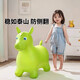 跳跳马儿童玩具充气马宝宝加大加厚防摔婴儿坐骑摇摇马跳跳鹿新款 跳跳马-精灵绿【送充气泵】加厚防侧翻
