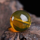 Fat Donglai's same amber single bead natural blue amber Dominican Mexico water purification grade Burmese beeswax with beads 12mm 1 piece