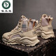 Specht Martin Boots Herrenschuhe für Frühlings- und Sommer High Top Britische Retro -Arbeitsstiefel Dicke Sohle wasserdichte Outdoor -Bergsteiger Desert Combat Black 44