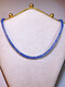 Lierui Ruyijia ice seed high-grade 18k gold buckle cornflower tanzanite necklace 3-4.5mm necklace 18k real gold buckle