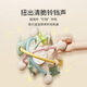 British Manhattan hand ball teether, baby molar stick, chew toy, baby food-grade silicone anti-eating hand, silicone Manhattan rattle, soothing teether, dust-proof