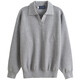 Light Madury Style Original Design Spring Pequeño jalón de cañón V suéter de solapa retro Holle de alta gama Simple Grey XL