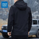 真维斯（Jeanswest）休闲夹克男春秋季新款2025冲锋衣时尚连帽夹克简约百搭外套男 6628卡其【春秋季】 2XL