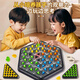 Yiad allemand Quality Toys Child's's's's Child's Child of Parent-Child Interactive Triangle Chess Rubber Band Flag Tabletop Game Two-Person Toys Toys Chaîne Triangular Chess + Face Change Magic Cube