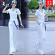 Woodpecker (TUCANO) 2024 summer new sportswear suit for women fashion internet celebrity thin short-sleeved age-reducing fashionable casual two-piece set White trousers suit [short-sleeved + trousers] M [Suggested 80-100Jin [Jin equals 0.5 kg]]