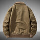Jeep (JEEP) fleece jacket men's winter warm thickened pilot jacket pure cotton workwear casual cotton coat men's large size cotton jacket camel XL recommended weight 150Jin Jin equals about 0.5 kg