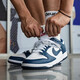 Nike (NIKE) zapatos para hombre novedad de verano DUNK moda retro resistente al desgaste zapatillas informales ligeras y transpirables zapatillas de deporte DD1391-400 / valeriana azul 39